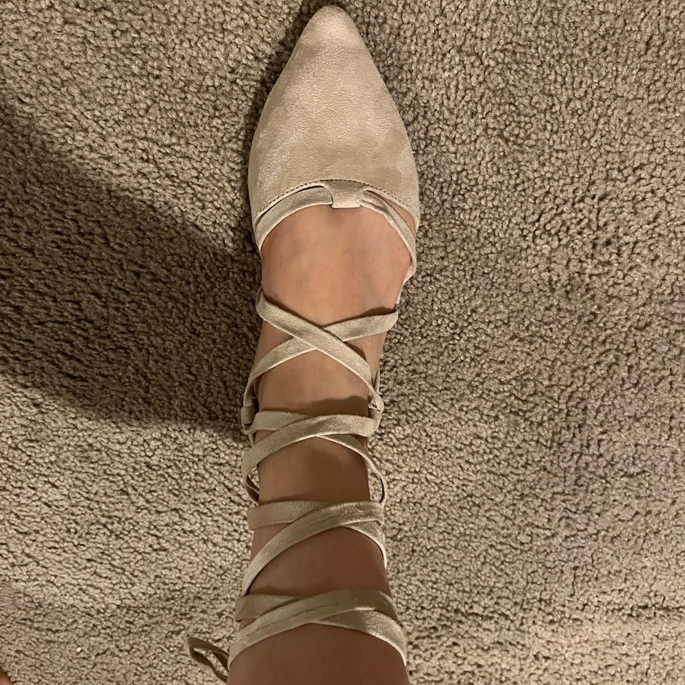 call it spring strappy lace flats